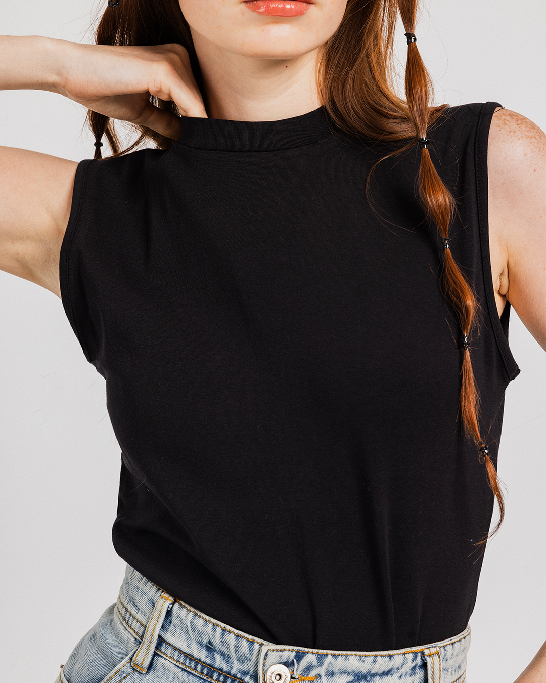 Women High Neck Undershirt توب نسائي رقبة عالية