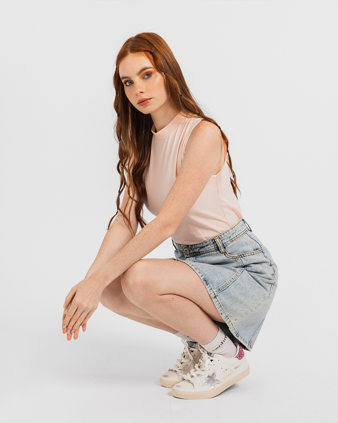 Women High Neck Undershirt توب نسائي رقبة عالية