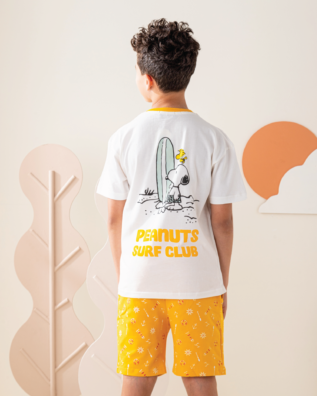 Surf Club بيجاما اولادي توب اوفر سايز و شورت