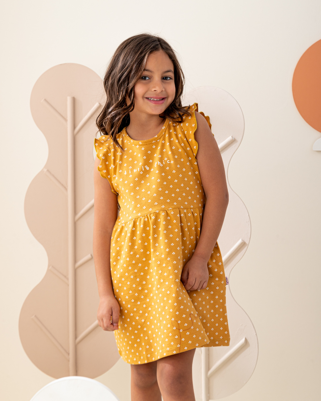 Cute Dots فستان بناتي كورنيشة