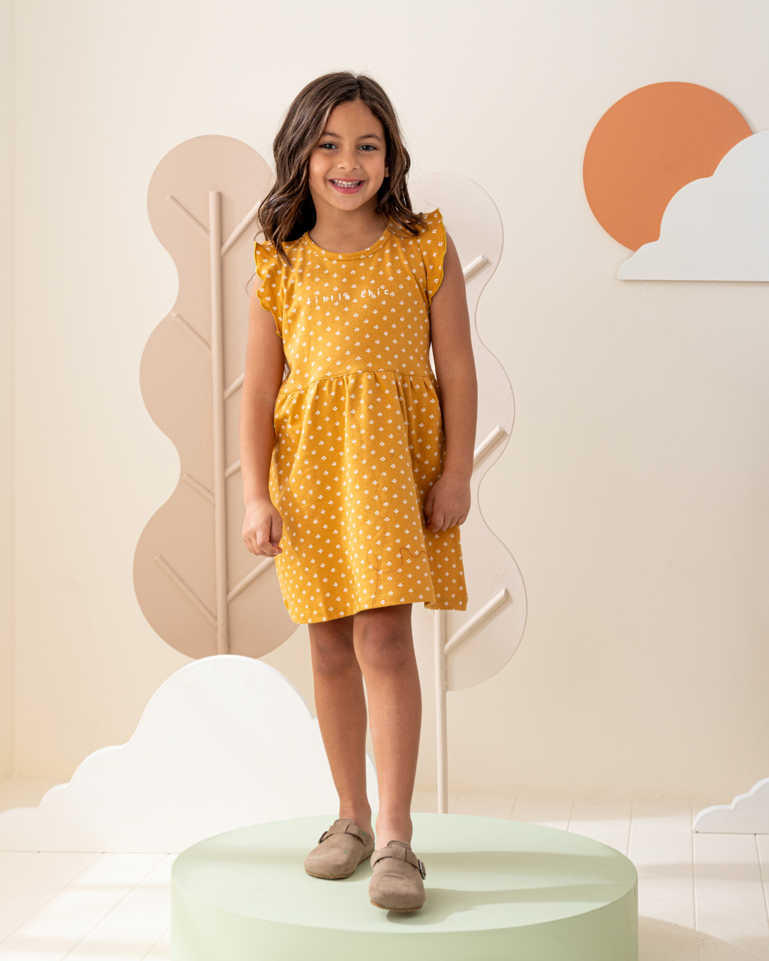 Cute Dots فستان بناتي كورنيشة