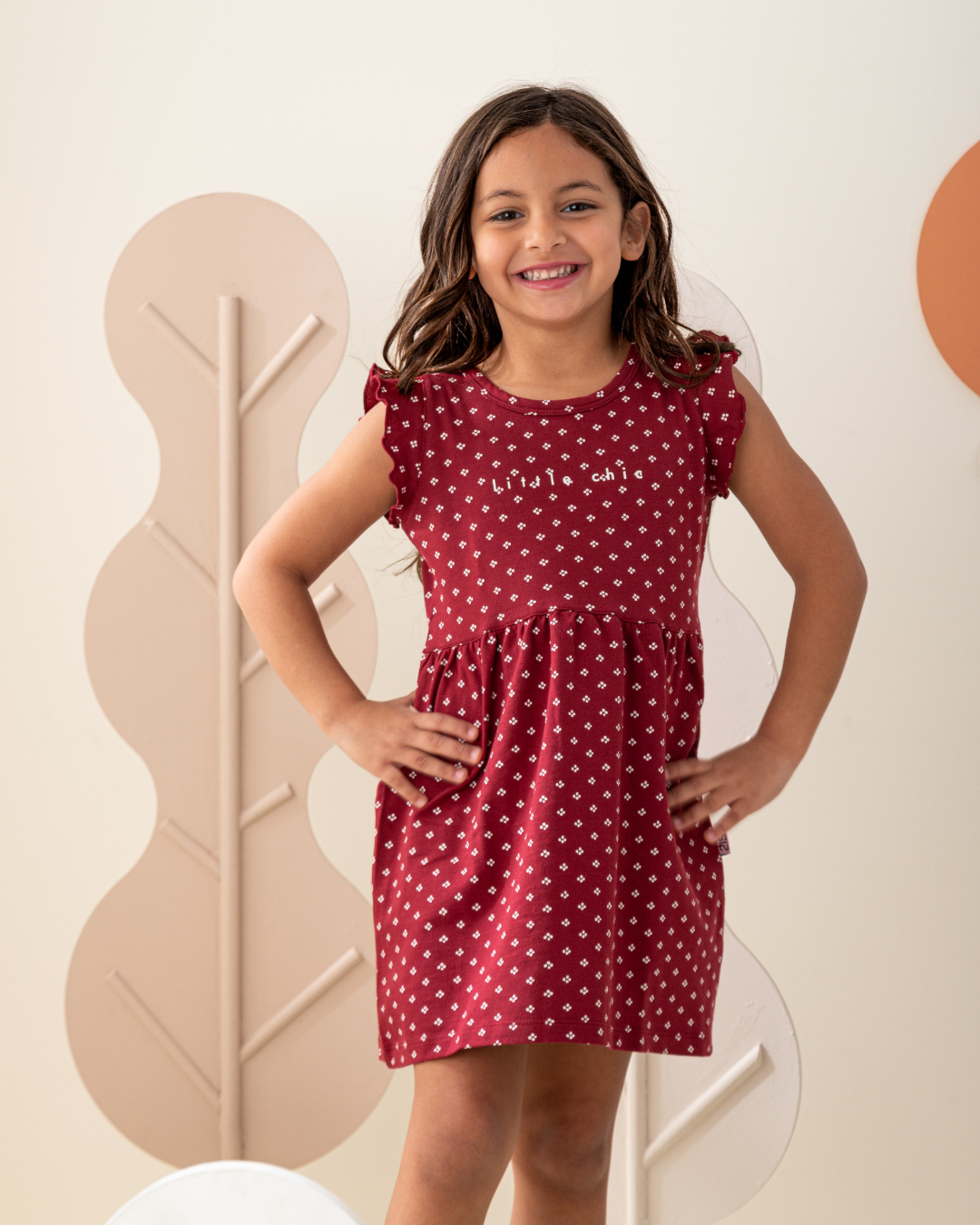 Cute Dots فستان بناتي كورنيشة