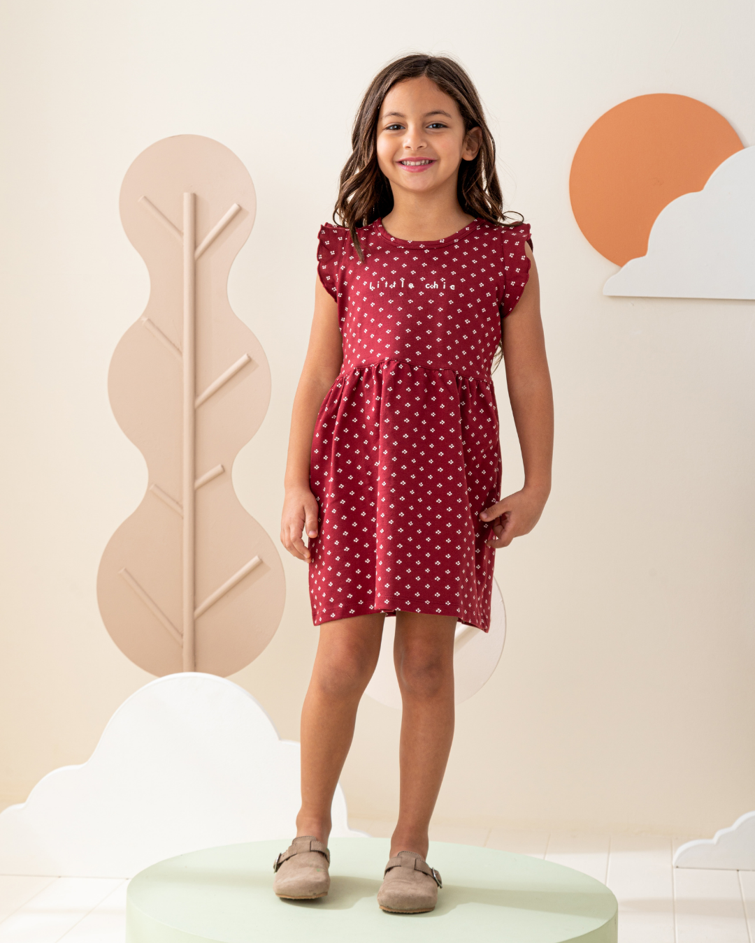 Cute Dots فستان بناتي كورنيشة