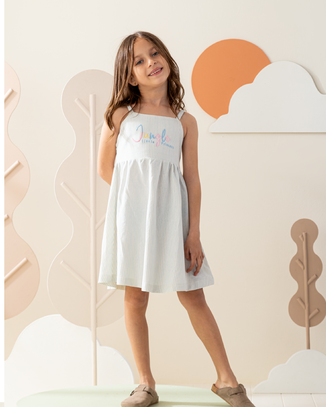 Jungle Little Princess فستان بناتى حمالة