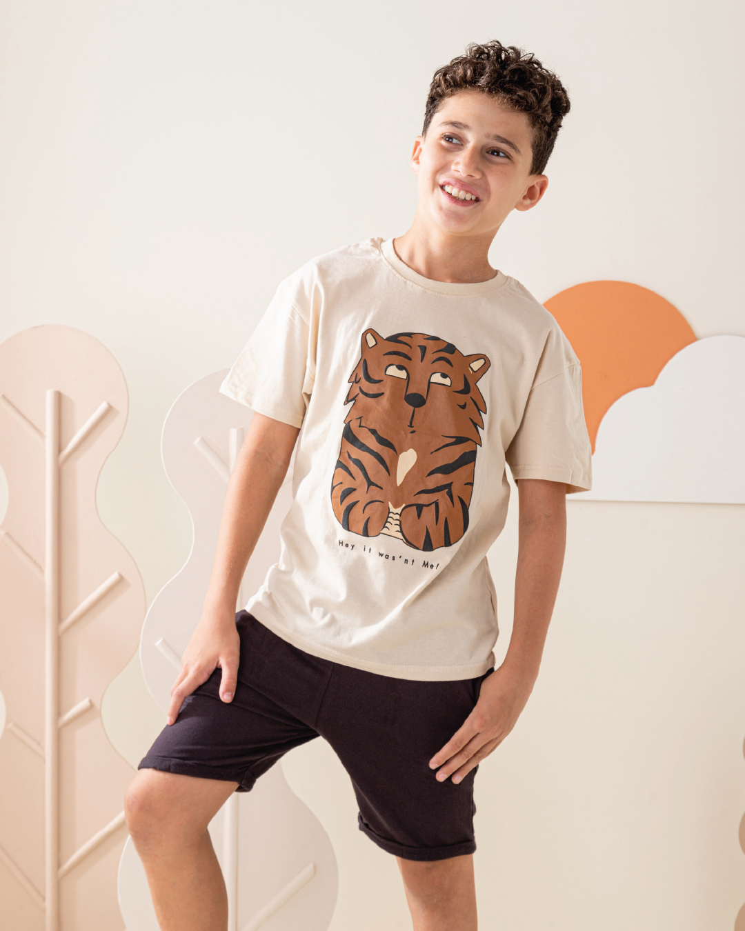 Tiger And Frog بيجاما ولادى نص كم و شورت