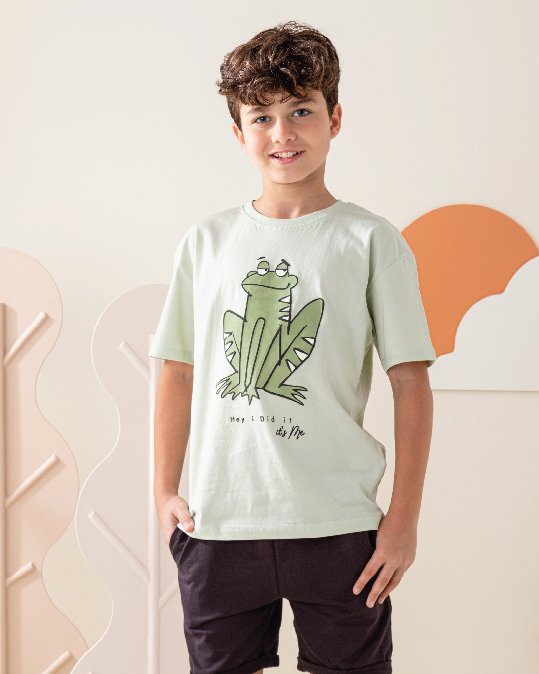 Tiger And Frog بيجاما ولادى نص كم و شورت