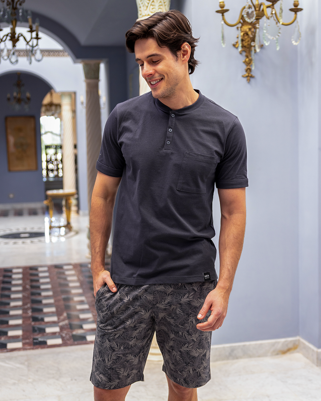 Where ? بيجاما رجالي نص كم و شورت