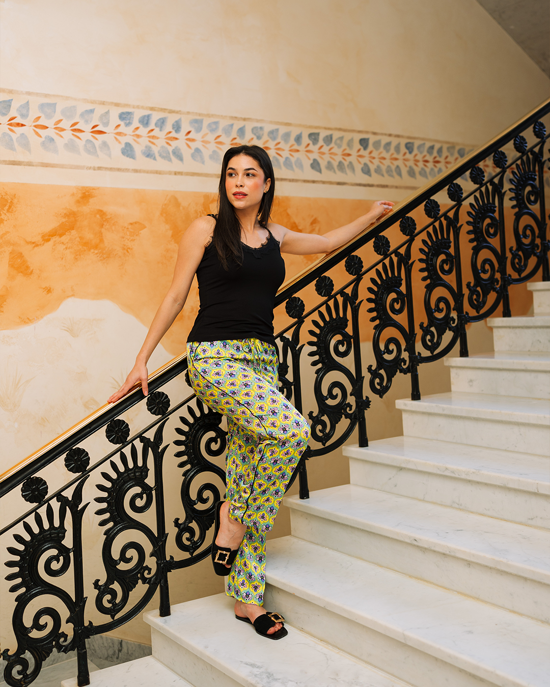 Ethnic Art بيجاما حريمي حمالة